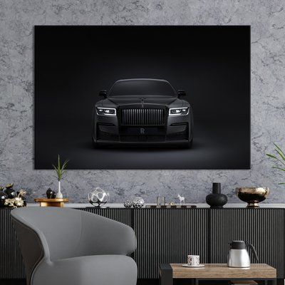 Картина машина Rolls-Royce Black Badge Ghost 51x34 см (1276-1) 1276-1_M фото