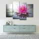 Модульная картина Алая лилия на воде 89x56 см (M4_M_235) M4_M_235 фото 2
