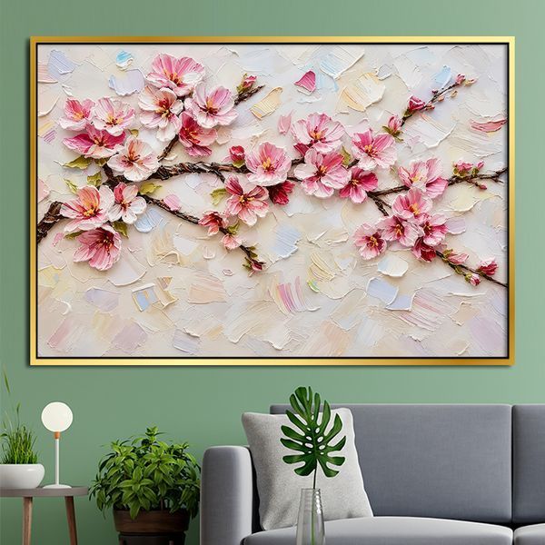 Картина Цветение сакуры на светлом фоне 51x34 см (MAI599_M) (MAI599_M) фото
