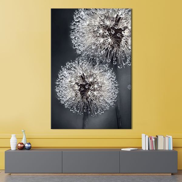 Картина в офіс Пухнасті кульбаби в краплях роси 51x34 см (2art_283) 2art_283_M фото