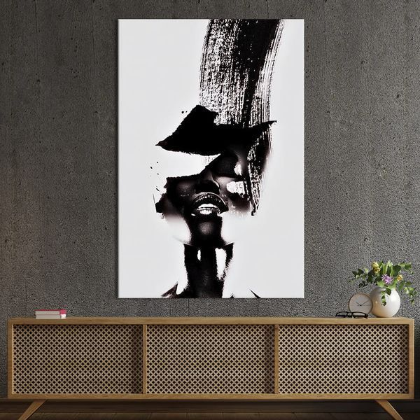 Картина в офис Абстракция тушью африканская девушка 51x34 см (2art_36) 2art_36_M фото