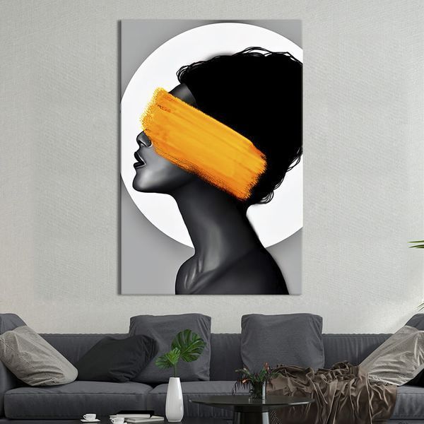 Картина в офис Портрет роскошной тёмнокожей девушки 51x34 см (2art_24) 2art_24_M фото