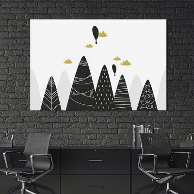 Картина на холсте Абстракция вершины ёлок 51x34 см (620-1) 620-1_M фото