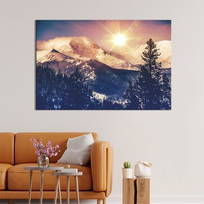 Картина на холсте Зима в горах 51x34 см (590-1) 590-1_M фото