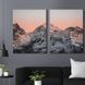 Модульная картина на холсте диптих Природа Заснеженые горы 79x50 см (MK21226) MK21226_M фото 1