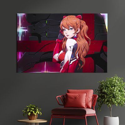 Картина супергерои Аска Лэнгли Сорью, героиня аниме Евангелион 51x34 см (1459-1) 1459-1_M фото