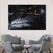 Картина абстракция Чёрный мрамор с белым бликом 51x34 см (1046-1) 1046-1_M фото 1