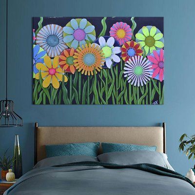 Картина цветы картина на холсте Бумажные цветы 51x34 см (774-1) 774-1_M фото