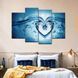 Модульная картина Сердце из воды 89x56 см (M4_M_226) M4_M_226 фото 1