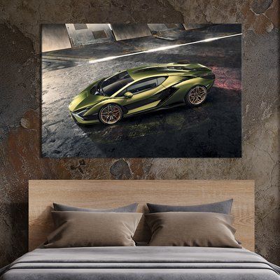 Картина машина Lamborghini Sian 51x34 см (1251-1) 1251-1_M фото