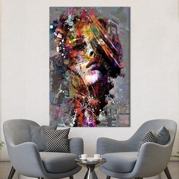 Картина в офис Красочная абстрактная женщина 51x34 см (2art_7) 2art_7_M фото