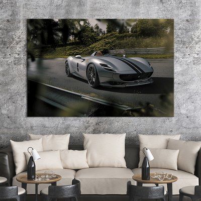 Картина машина Сіра Ferrari Monza SP 51x34 см (1266-1) 1266-1_M фото