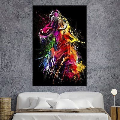Картина в офис Яркий абстрактный тигр 51x34 см (2art_108) 2art_108_M фото