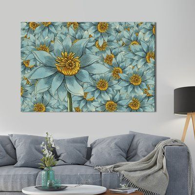 Картина цветы картина на холсте Голубые нарциссы 51x34 см (780-1) 780-1_M фото