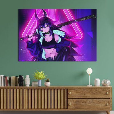 Картина Cyberpunk anime girl 51x34 см (693-1) 693-1_M фото