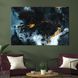 Картина абстракция Синий мрамор с оранжевый и белым 51x34 см (1049-1) 1049-1_M фото 1