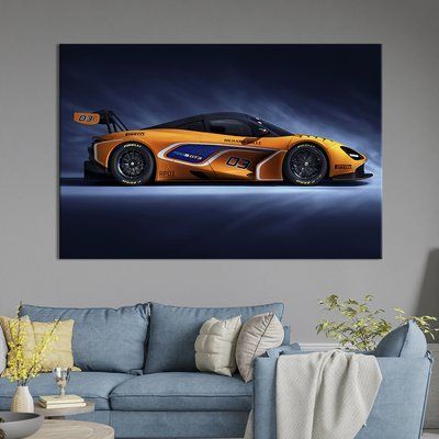 Картина машина Гоночний автомобіль McLaren 51x34 см (1352-1) 1352-1_M фото