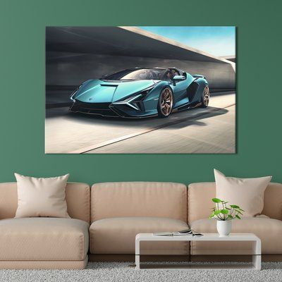 Картина машина Lamborghini Sian Roadster 51x34 см (1274-1) 1274-1_M фото
