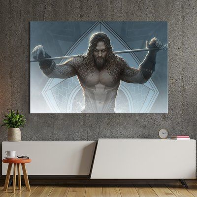 Картина супергерои Jason Momoa, Aquaman 51x34 см (1453-1) 1453-1_M фото