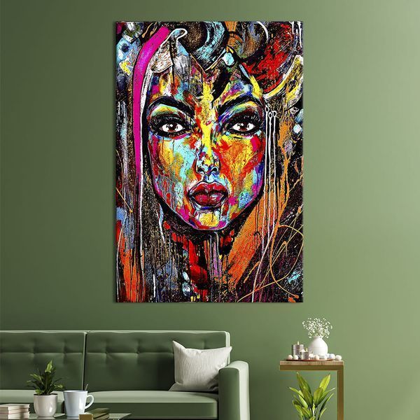 Картина в офис Стильная современная девушка в красках 51x34 см (2art_11) 2art_11_M фото