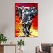 Картина в офис Огромный африканский слон на красочном фоне 51x34 см (2art_43) 2art_43_M фото 2
