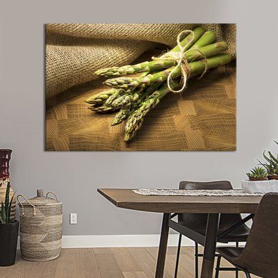 Картина еда картина для кухни кафе бара Пучок свежей спаржи 51x34 см (1548-1) 1548-1_М фото