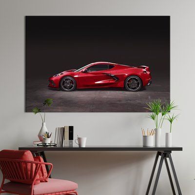 Картина машина Стильный Chevrolet Corvette 51x34 см (1261-1) 1261-1_M фото