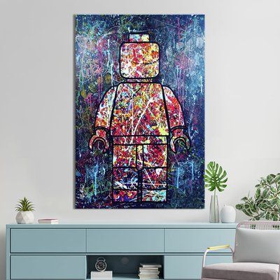 Картина в офис Человечек Лего в ярких цветах 51x34 см (2art_92) 2art_92_M фото
